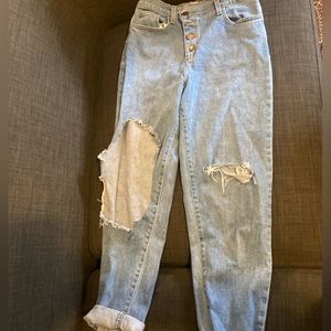 Criss Cross Vibrant high rise jeans